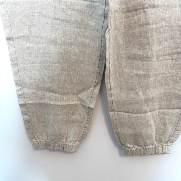 Athleta Retreat Linen Jogger Pants In Natural Size XL New - Picture 6 of 11